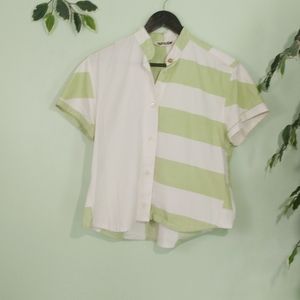 5/$18 Asphodel Artisan Made Striped Festival Shirt